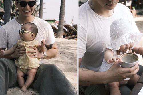 Con gái Ngô Thanh Vân gây chú ý với 'má bánh bao' phúng phính, đáng yêu