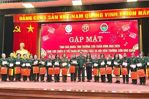 Tri ân cựu chiến sĩ Tiểu đoàn nữ Trưng Trắc nhân dịp Tết Bính Ngọ 2026