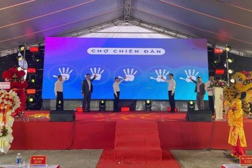 Chợ Chiên Đàn được đầu tư 30 tỷ đồng chính thức đi vào hoạt động