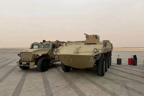 Xe bọc thép BTR-22 lần đầu tiên xuất hiện tại một triển lãm quốc tế