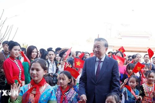 Toàn cảnh Tổng Bí thư dự lễ khánh thành Trường Nội trú Si Pa Phìn