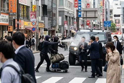 Cướp 2,7 triệu USD ngay trên phố đông người ở Tokyo