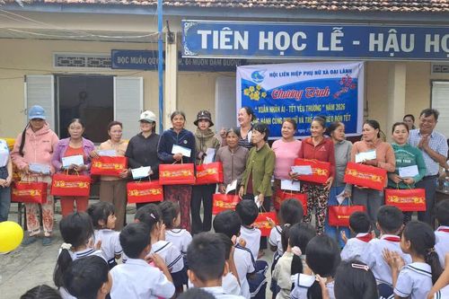 Hội Liên hiệp Phụ nữ xã Đại Lãnh tổ chức chương trình 'Xuân nhân ái – Tết yêu thương'
