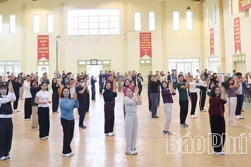 Phú Thọ tập huấn, thí điểm bài thể dục buổi sáng và giữa giờ cho học sinh tiểu học