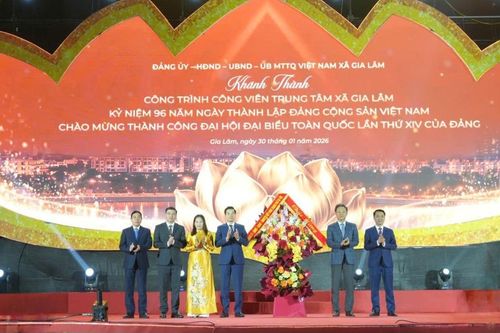 Khánh thành công trình Công viên trung tâm xã Gia Lâm