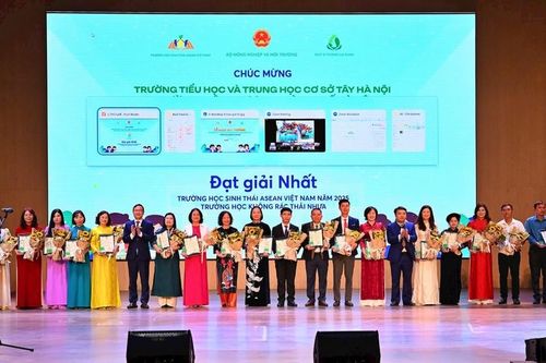 Giải thưởng Trường học sinh thái ASEAN Việt Nam 2025 vinh danh 60 trường học không rác thải nhựa
