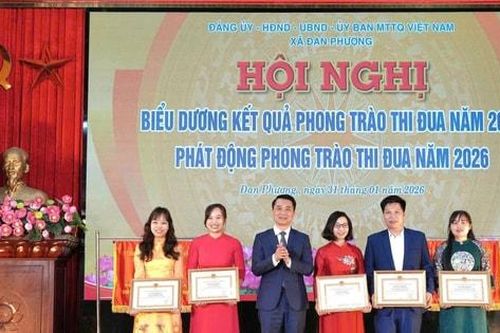 Xã Đan Phượng tổng kết công tác thi đua, khen thưởng năm 2025