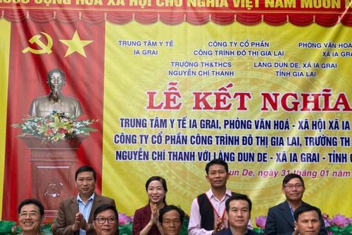 Kết nghĩa, hỗ trợ phát triển các làng đồng bào DTTS