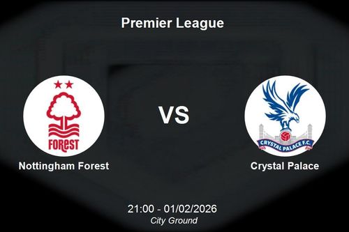 Nhận định Nottingham Forest vs Crystal Palace - Premier League: Cuộc chiến trụ hạng tại City Ground