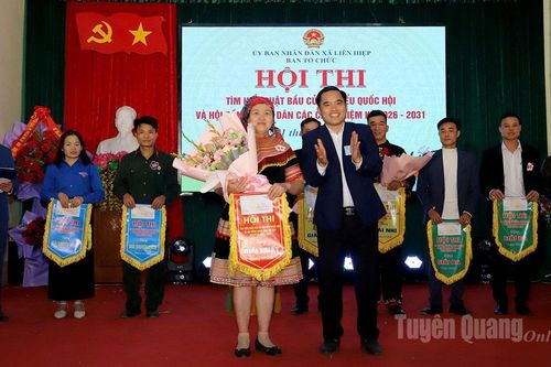 Xã Liên Hiệp tổ chức Hội thi tìm hiểu Luật Bầu cử đại biểu Quốc hội và HĐND các cấp, nhiệm kỳ 2026-2031