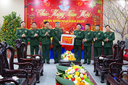 Thượng tướng Nguyễn Văn Hiền kiểm tra, chúc Tết tại Đoàn Kinh tế - Quốc phòng 313