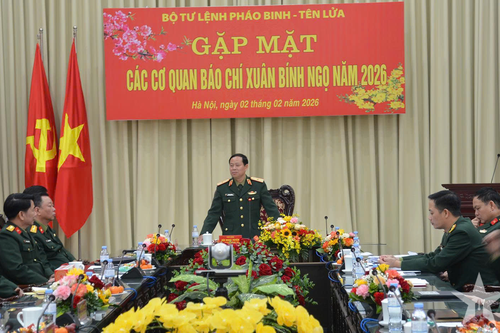 Bộ tư lệnh Pháo binh - Tên lửa gặp mặt báo chí Xuân Bính Ngọ 2026
