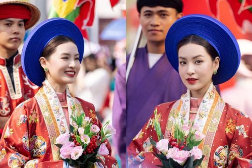 Nguyễn Lâm Thảo Tâm diện cổ phục Việt thần thái chuẩn 'tiểu thư cung đình'