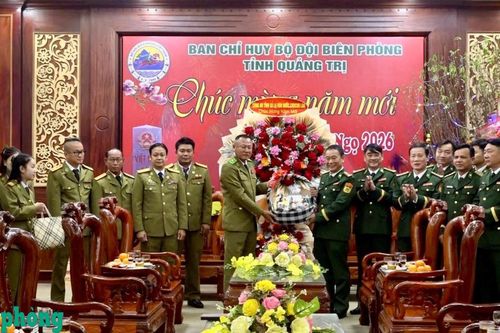 Các đơn vị lực lượng vũ trang Lào, Campuchia chúc Tết các đơn vị Biên phòng