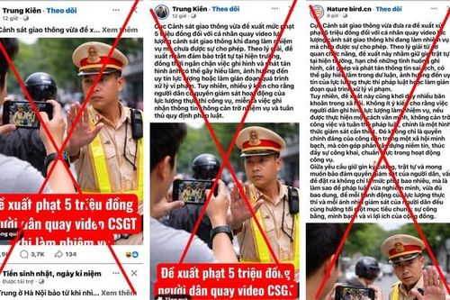 Tin 'phạt 5 triệu đồng người quay video CSGT làm nhiệm vụ' là bịa đặt