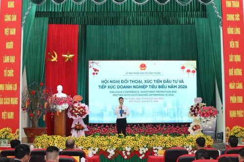 Xã Vĩnh Thuận đối thoại, xúc tiến đầu tư với doanh nghiệp tạo động lực phát triển giai đoạn 2026-2030