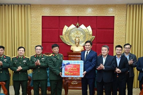 Bộ Tư lệnh Công binh thăm và chúc Tết Tỉnh ủy Nghệ An