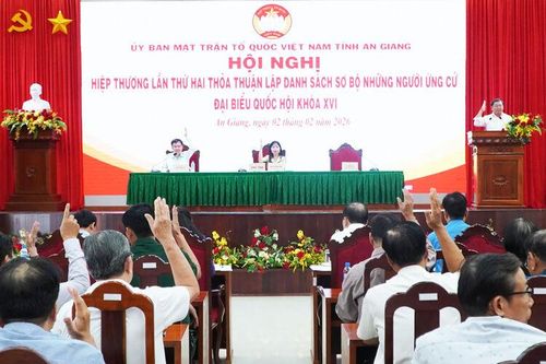 An Giang: Hiệp thương lần thứ hai thỏa thuận lập danh sách sơ bộ những người ứng cử đại biểu Quốc hội và HĐND tỉnh