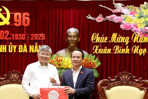 Tập đoàn Công nghiệp Cao su Việt Nam thăm, chúc Tết Thành ủy và UBND TP. Đà Nẵng