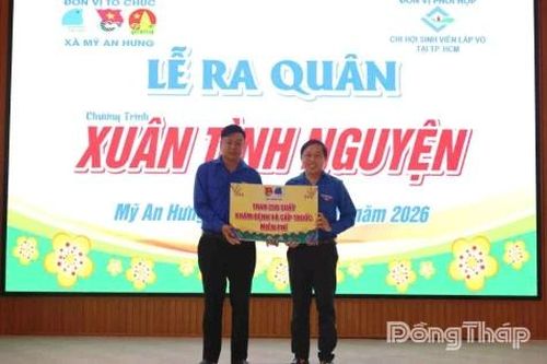 Xã Mỹ An Hưng: Ra quân Chương trình 'Xuân tình nguyện' năm 2026