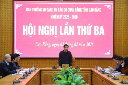 Hội nghị lần thứ ba Ban Thường vụ Đảng ủy các cơ quan Đảng tỉnh nhiệm kỳ 2025 - 2030