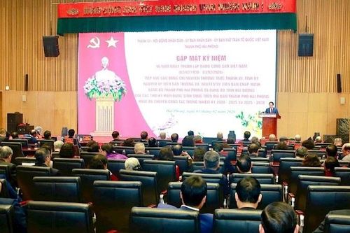 Hải Phòng gặp mặt kỷ niệm 96 năm Ngày thành lập Đảng