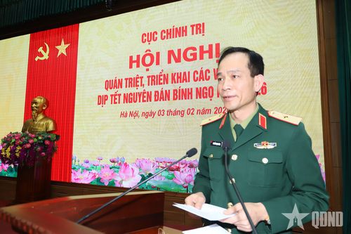 Bảo đảm cho cán bộ, chiến sĩ đón Tết vui tươi, lành mạnh, an toàn