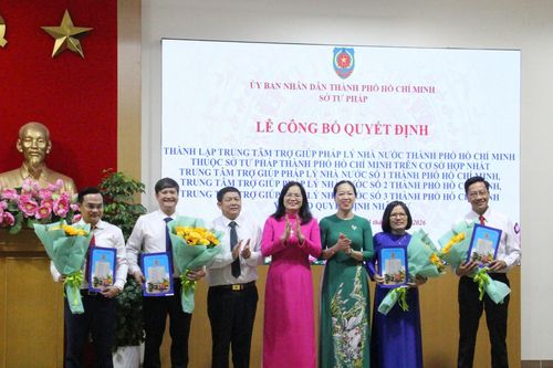 Ra mắt Trung tâm Trợ giúp pháp lý Nhà nước TP HCM sau khi hợp nhất 3 Trung tâm