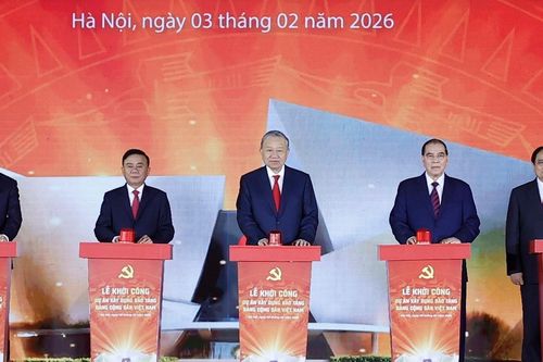 Tổng Bí thư dự lễ khởi công dự án Bảo tàng Đảng Cộng sản Việt Nam