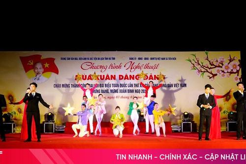 Đặc sắc chương trình nghệ thuật 'Mùa xuân dâng Đảng' tại Tiên Điền