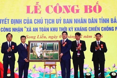 Công bố phường Song Liễu là 'Xã an toàn khu thời kỳ kháng chiến chống Pháp'
