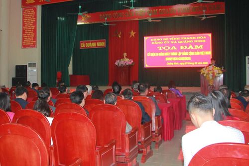 Đảng ủy xã Quảng Ninh tọa đàm kỷ niệm 96 năm Ngày thành lập Đảng Cộng sản Việt Nam