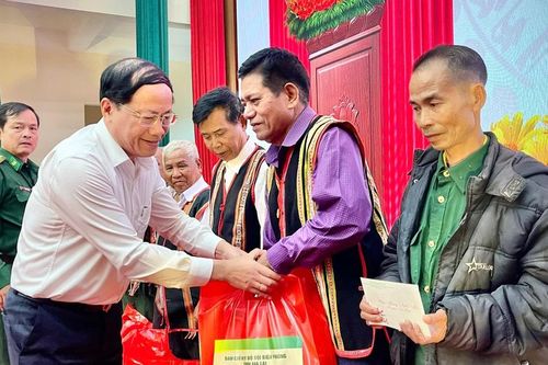 Ban Chỉ huy Bộ đội Biên phòng tỉnh Gia Lai gặp mặt, chúc Tết các già làng, người có uy tín ở khu vực biên giới
