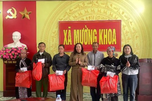 Hội Liên hiệp phụ nữ tỉnh trao quà cho hội viên có hoàn cảnh khó khăn