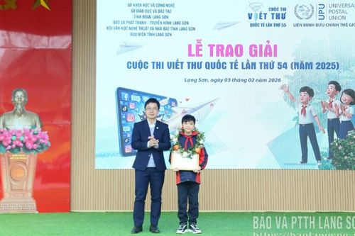 Trao giải Cuộc thi Viết thư quốc tế UPU lần thứ 54