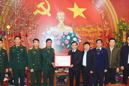 Trưởng Ban Tổ chức Tỉnh ủy Phạm Toàn Thắng thăm, tặng quà Tết tại xã Hạnh Phúc, phường Nghĩa Lộ
