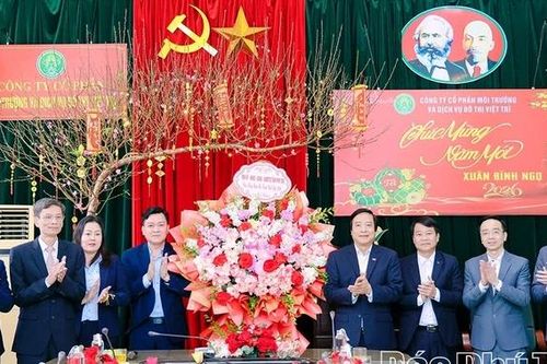 Phó Bí thư Tỉnh ủy Nguyễn Mạnh Sơn thăm, chúc Tết doanh nghiệp trên địa bàn tỉnh