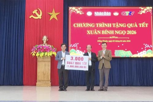 Trao 3.000 suất quà Tết Bính Ngọ 2026 cho các hộ gia đình có hoàn cảnh khó khăn