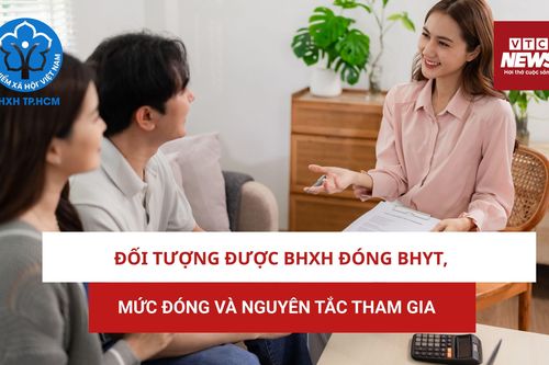 Đối tượng được BHXH đóng BHYT, mức đóng và nguyên tắc tham gia