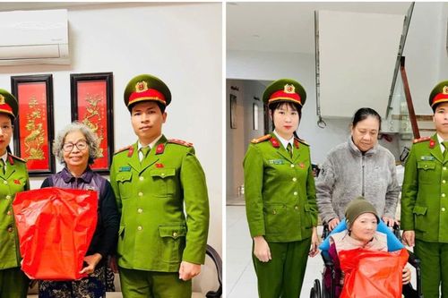 Trao quà, gửi gắm yêu thương từ trái tim người chiến sỹ Công an