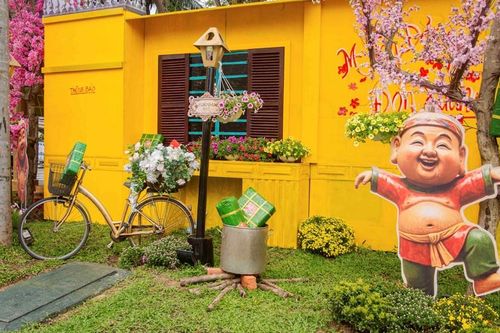 Tìm về hương vị Tết xưa giữa không gian 'Chợ quê Tết' bên bờ biển Đà Nẵng