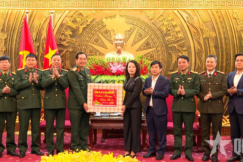 Bộ tư lệnh Quân khu 1 chúc Tết Tỉnh ủy, Bộ CHQS tỉnh Bắc Ninh