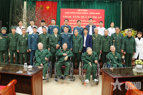 Quân chủng Phòng không - Không quân: Thăm, chúc Tết thương binh, bệnh binh