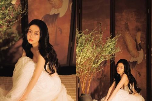 Jun Vũ ví mình như 'đóa bạch trà', khoe nhan sắc mong manh mà cuốn hút
