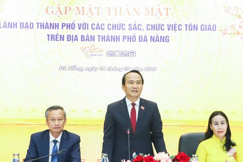 Lãnh đạo thành phố Đà Nẵng gặp mặt chức sắc, chức việc tiêu biểu các tôn giáo nhân dịp Tết Nguyên đán Bính Ngọ 2026