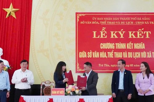 Sở Văn hóa, Thể thao và Du lịch Đà Nẵng kết nghĩa với xã Trà Tân