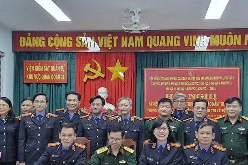 Viện Kiểm sát quân sự khu vực Quân đoàn 34 ký quy chế phối hợp với các đơn vị