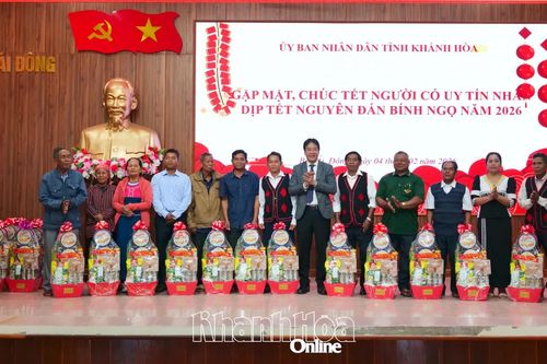 UBND tỉnh Khánh Hòa gặp mặt, chúc Tết người có uy tín vùng đồng bào dân tộc thiểu số