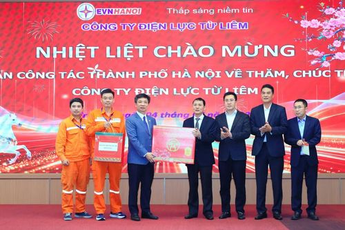Lãnh đạo HĐND Thành phố thăm, chúc Tết Điện lực Từ Liêm