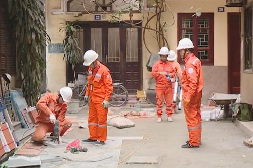 Hạ ngầm lưới điện tại các phường kiểu mẫu